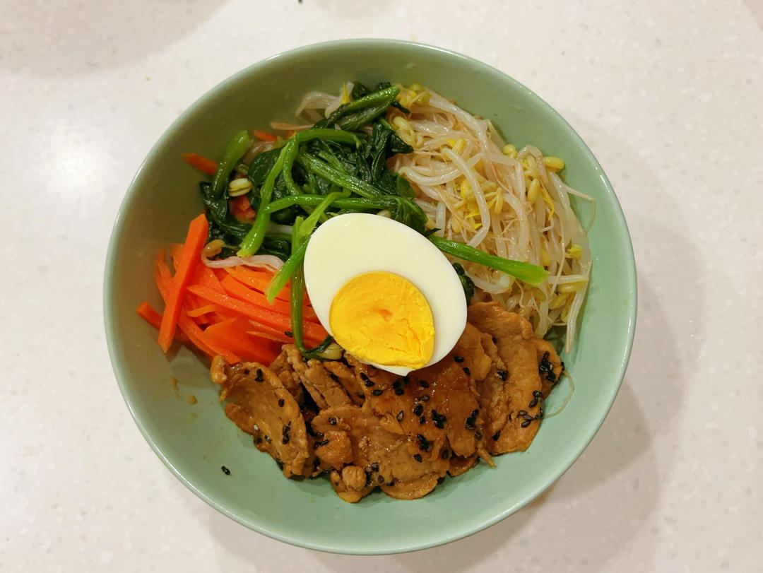 🔥日式石锅拌饭（平锅版.料理店快手、美味的秘诀.烧肉汁配方.好吃到泪奔😂）