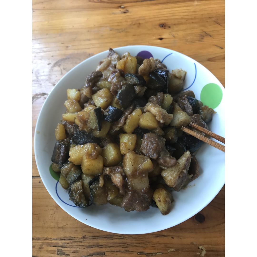 土豆炖茄子