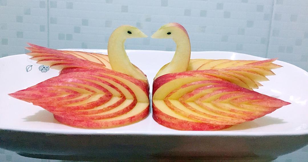 九月三十一日做的苹果天鹅