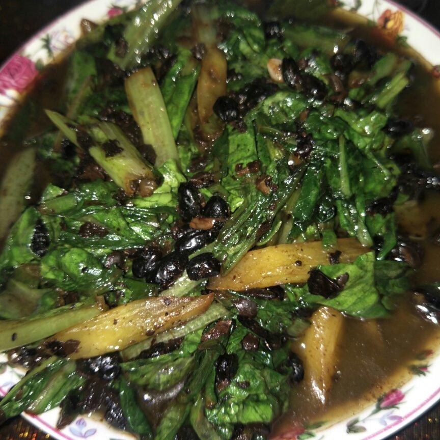 豆豉油麦菜