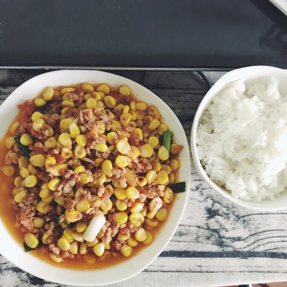 【玉米炒肉末【超级下饭的快手家常菜】图片】手机用