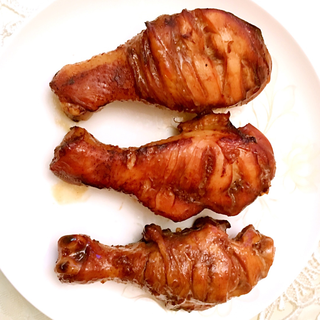 静女_tguw做的秘制叉烧琵琶鸡腿(零失败!超快手烤箱菜)