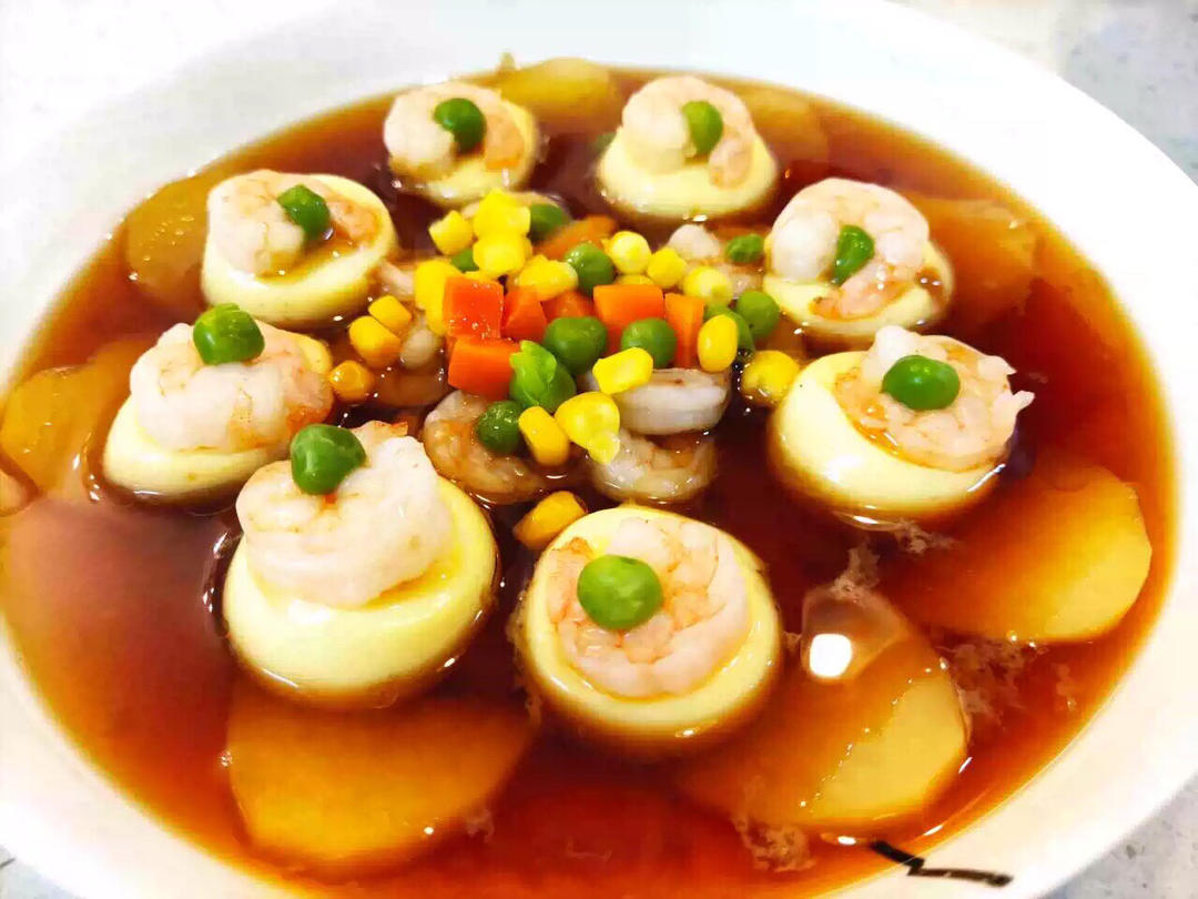 鲜香嫩滑日本豆腐虾仁蒸蛋🍤低脂0⃣️失败
