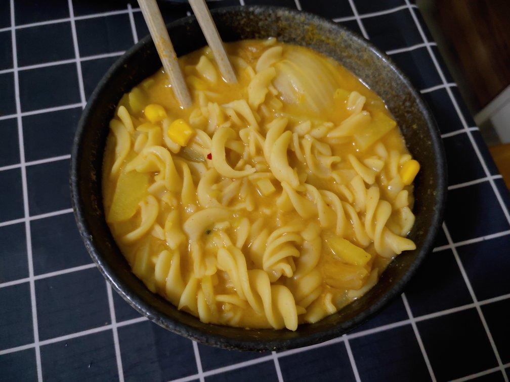 简单快手咖喱荞麦面