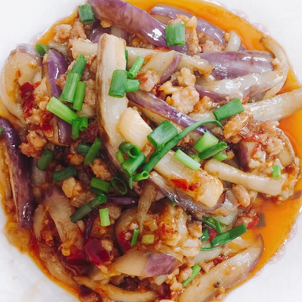 红烧肉沫茄子