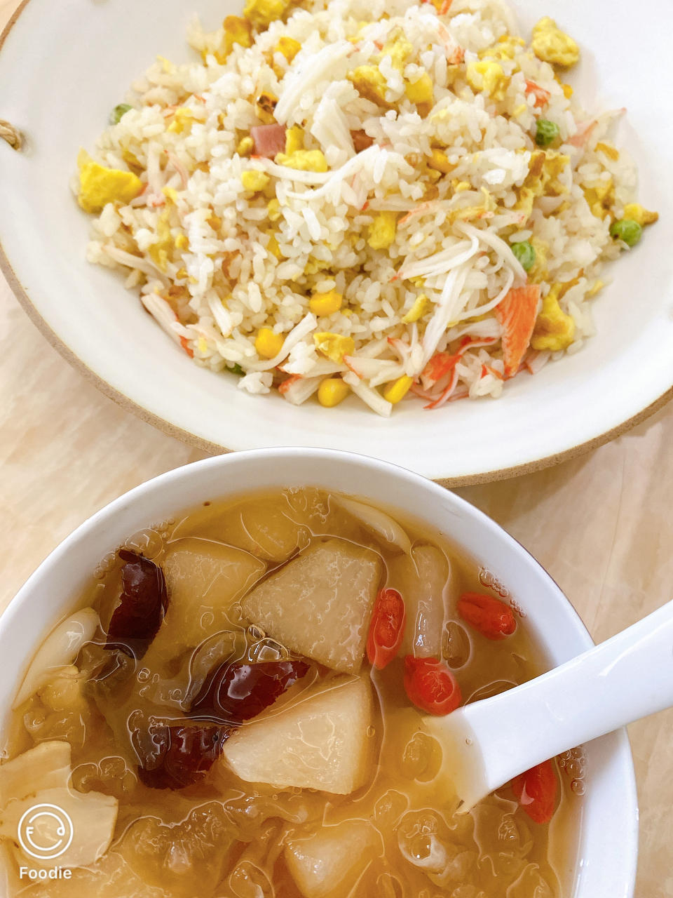 蟹柳蛋炒饭