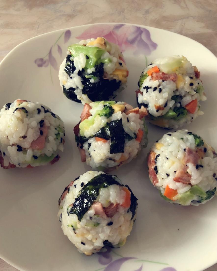 培根芝士饭团