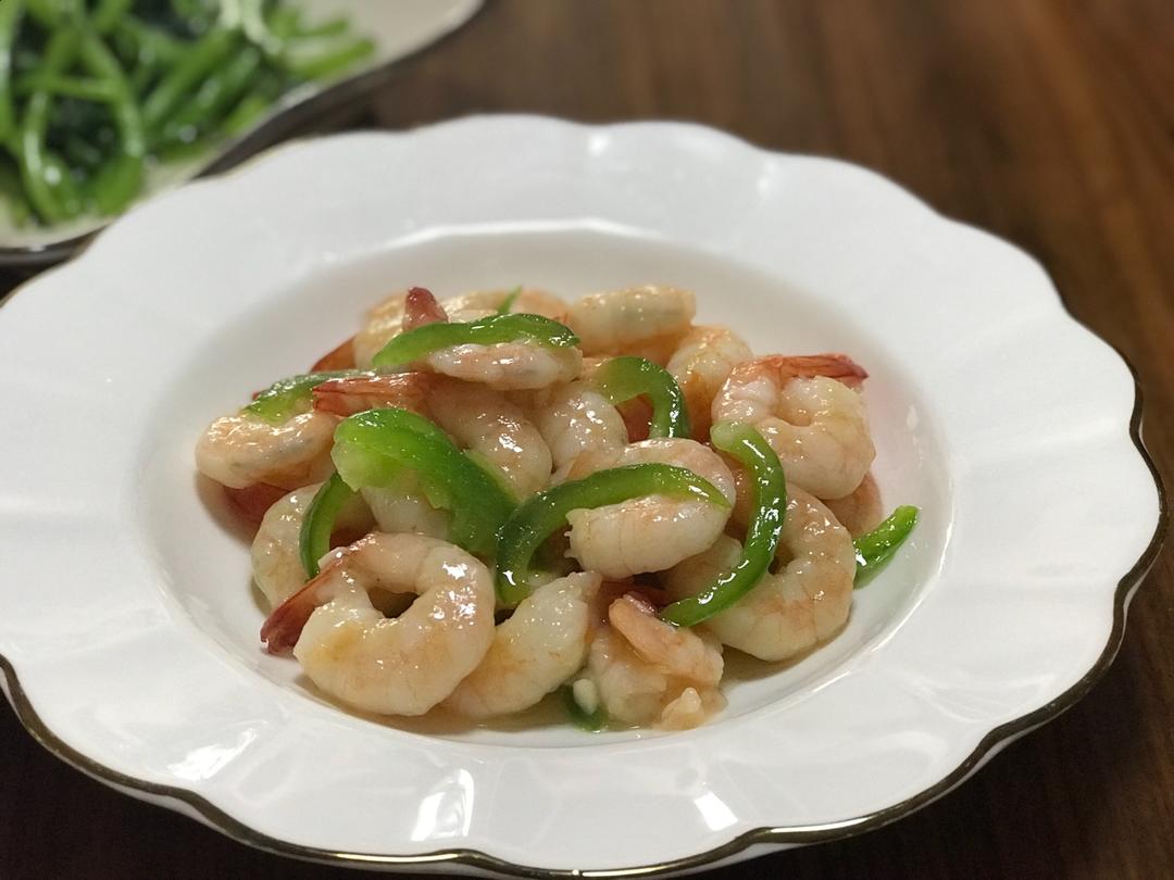 葱爆虾仁
