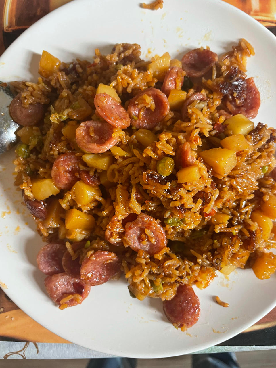 香绝了❗❗吃了还想吃的土豆腊肠焖饭❗❗