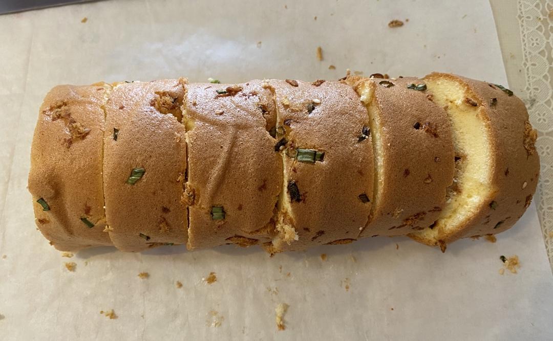 香葱肉松肥蛋糕卷～