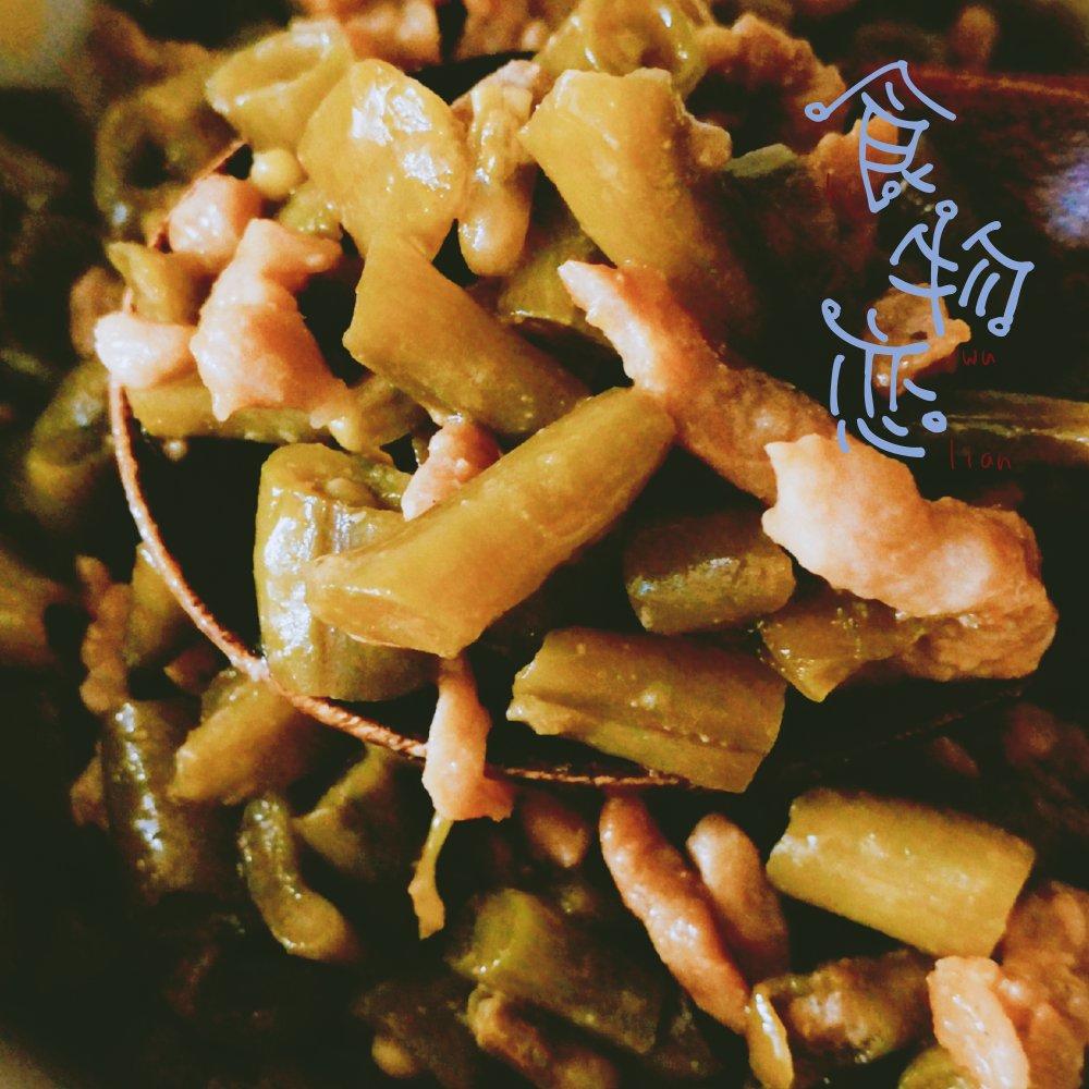 酸豆角炒肉末