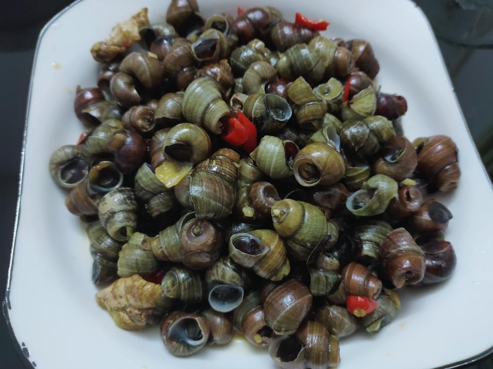 夜宵：爆炒田螺