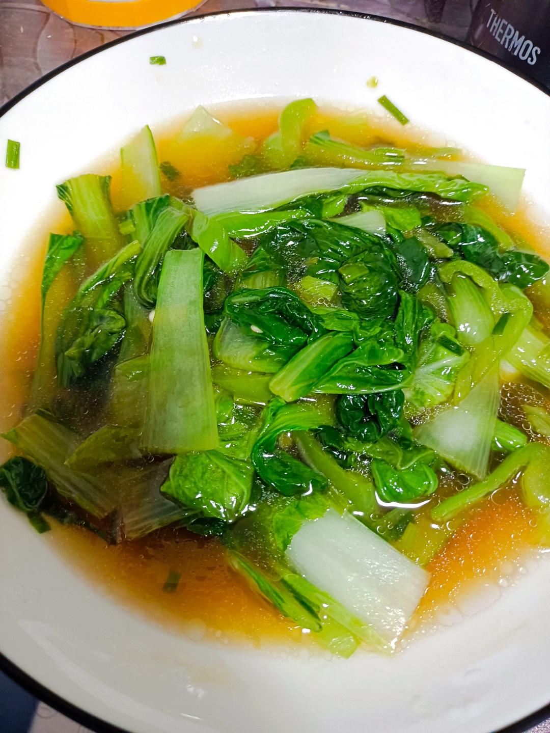 炒青菜，脆而不生，熟而不老