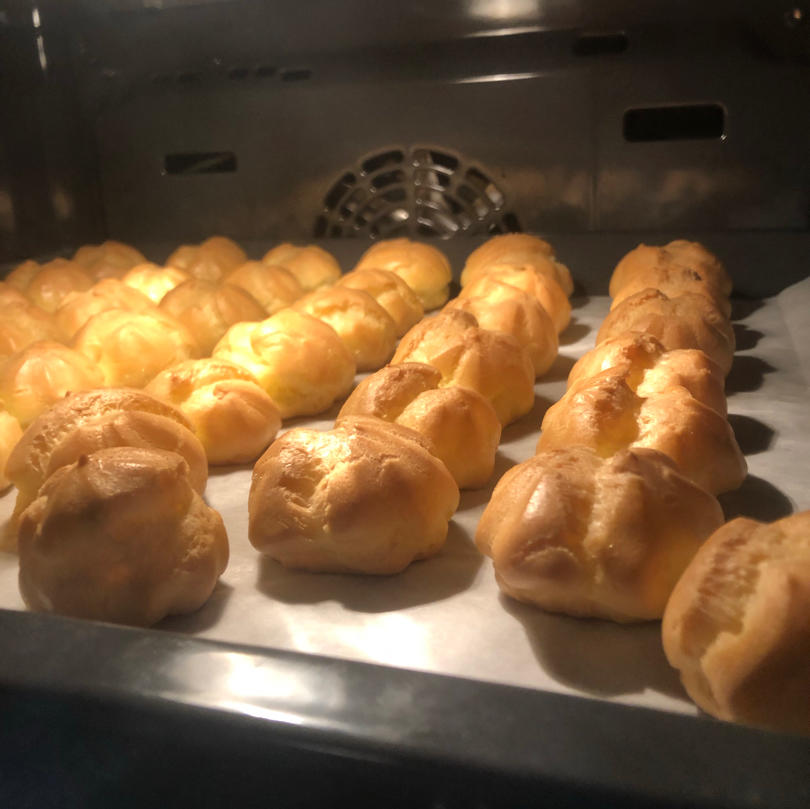 简单易成功的奶油小泡芙做法