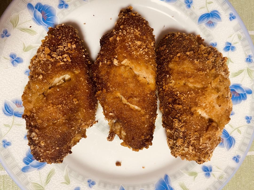 面包糠版烤鸡翅