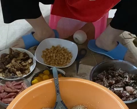 台山紅欖咸肉粽（另外還有西米甜粽）的做法 步骤5