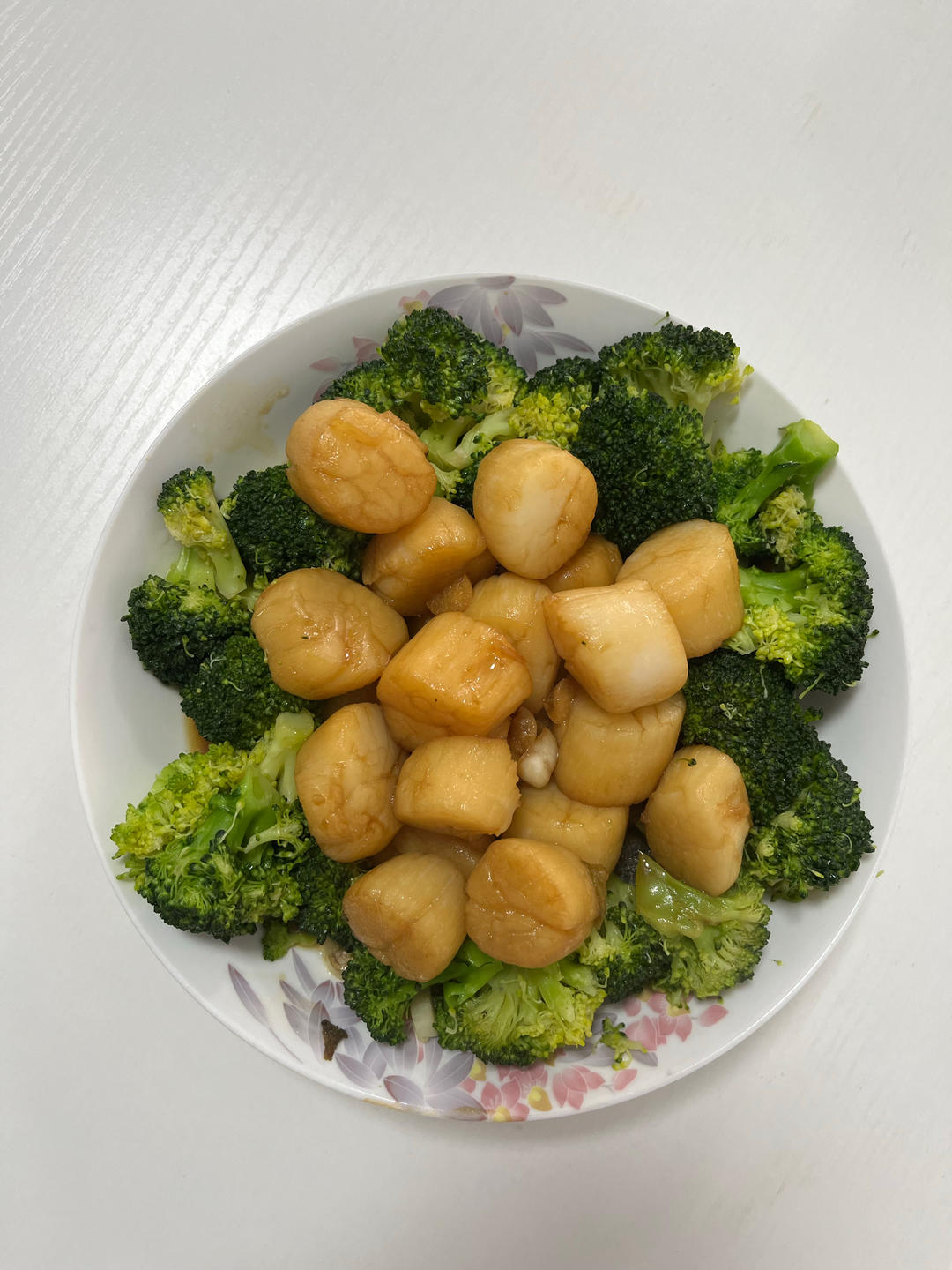 年夜饭菜单--蒜蓉西兰花炒带子，颜值高，味道好，营养满分