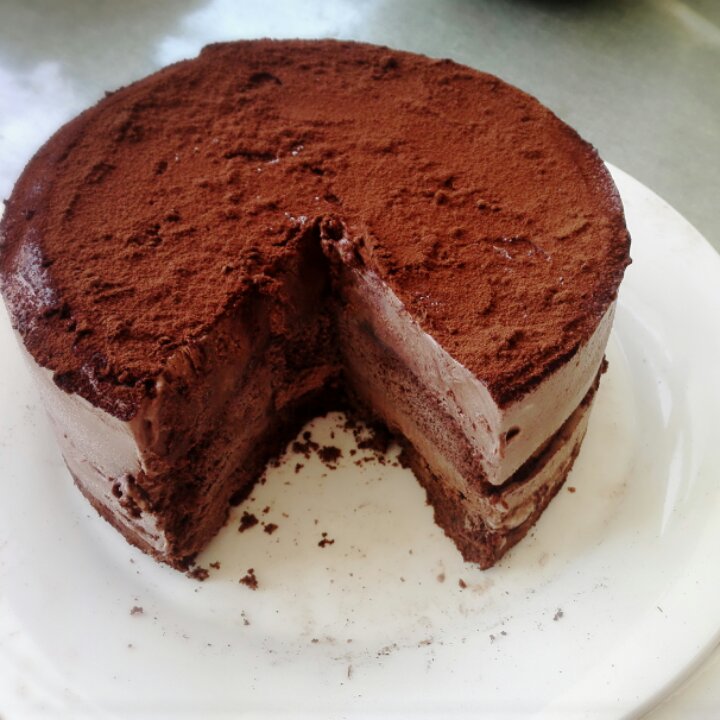 莹阿姨做的巧克力巴菲蛋糕