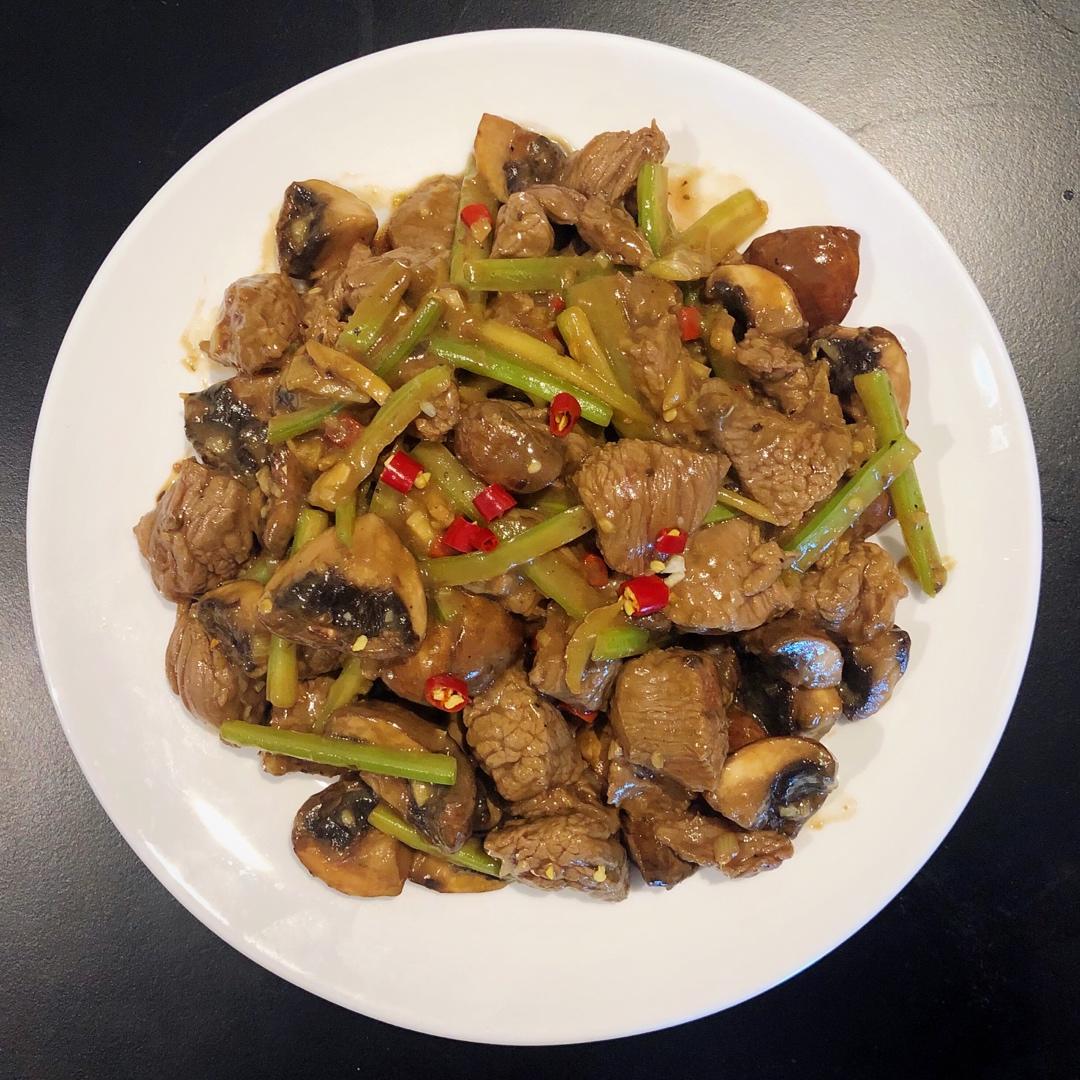 草菇牛肉（米饭杀手系列九）