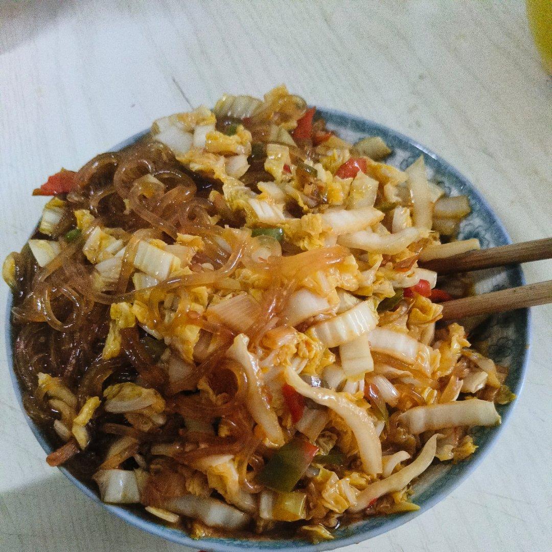白菜炒粉条🧐原本不屑一顾，结果超级下饭