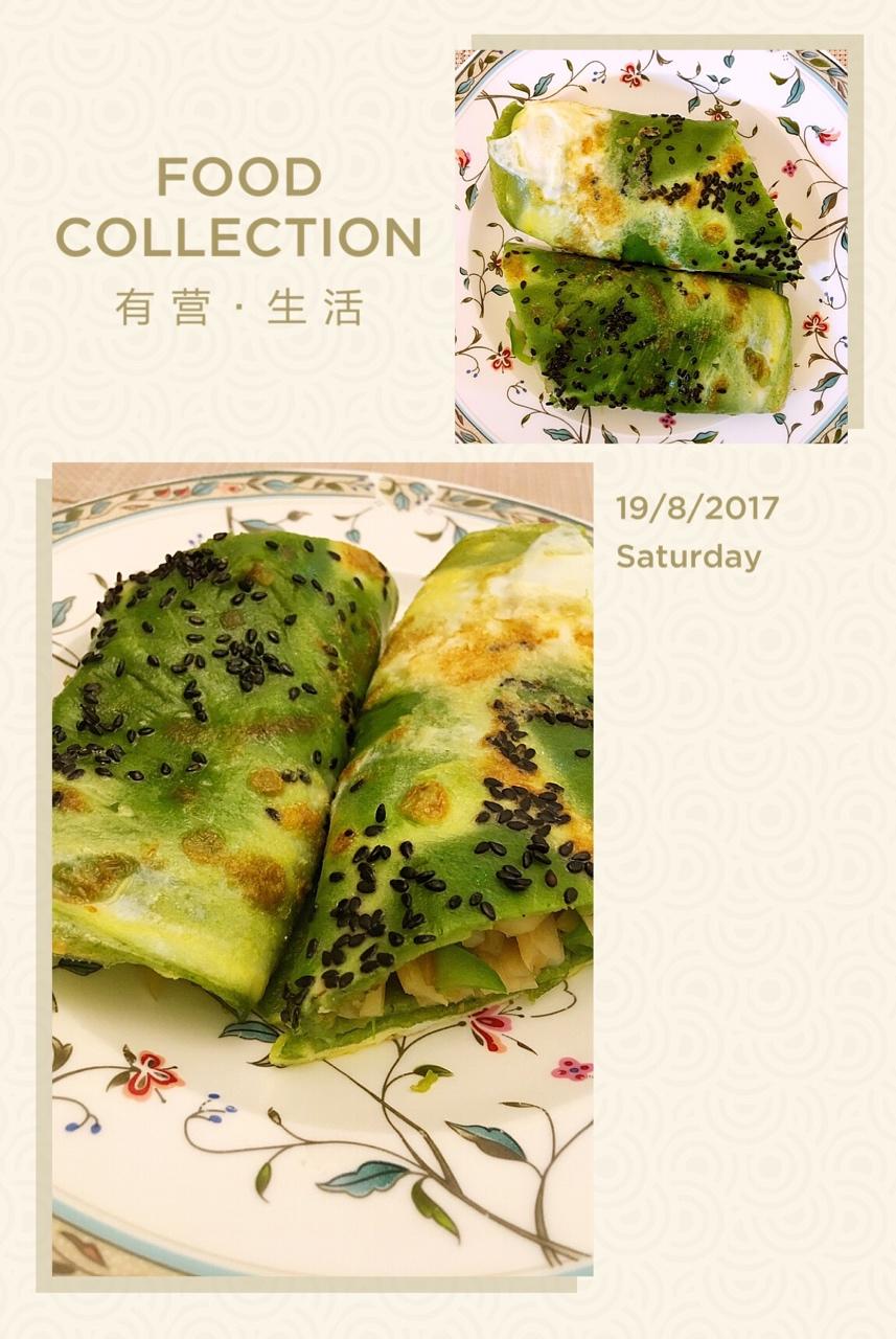 小羽私厨之菠菜土豆丝卷饼