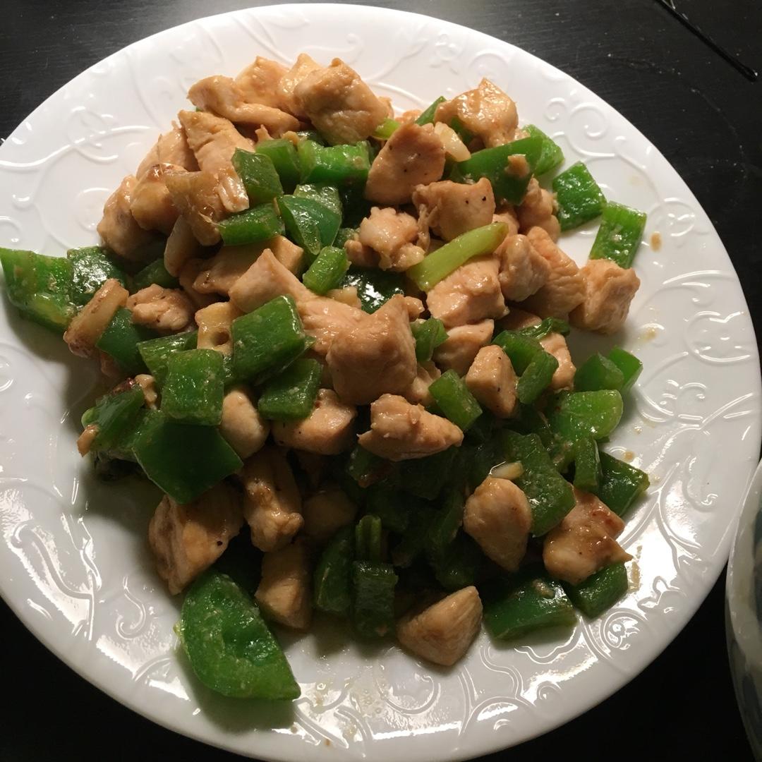 青椒辣子鸡丁