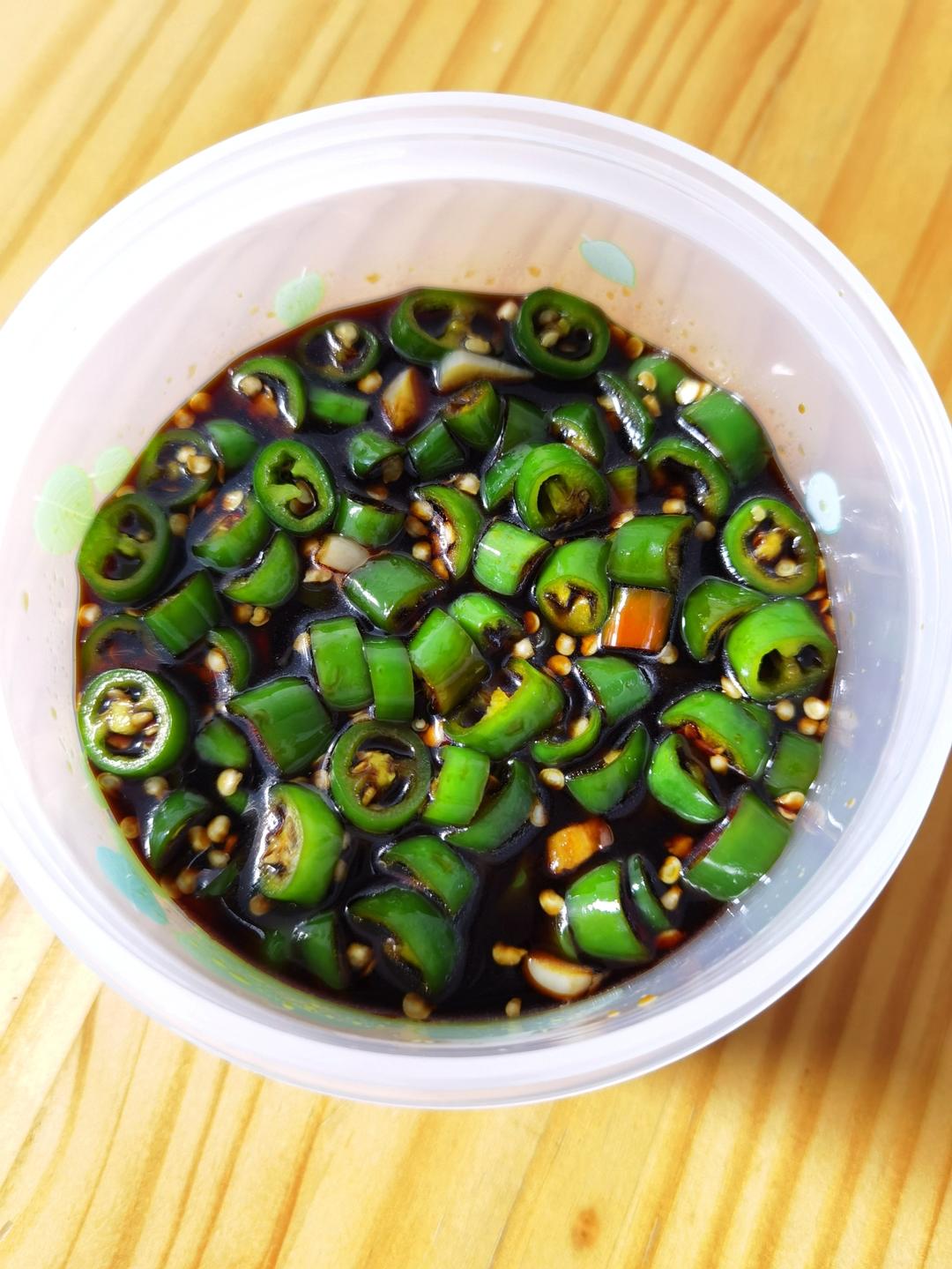 【早餐店必备】正宗酱油腌辣椒圈🌶