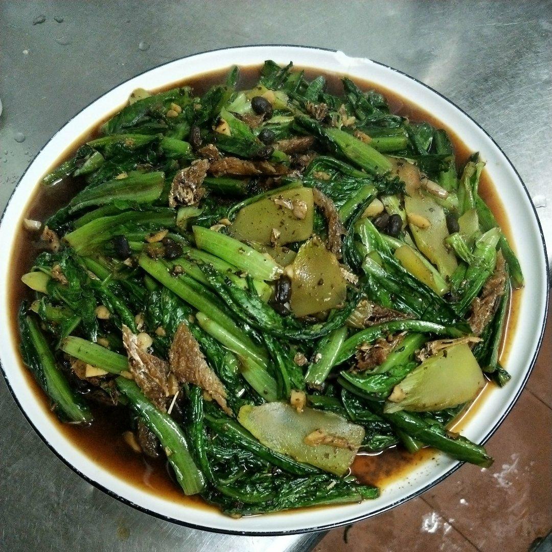豆豉鲮鱼油麦菜