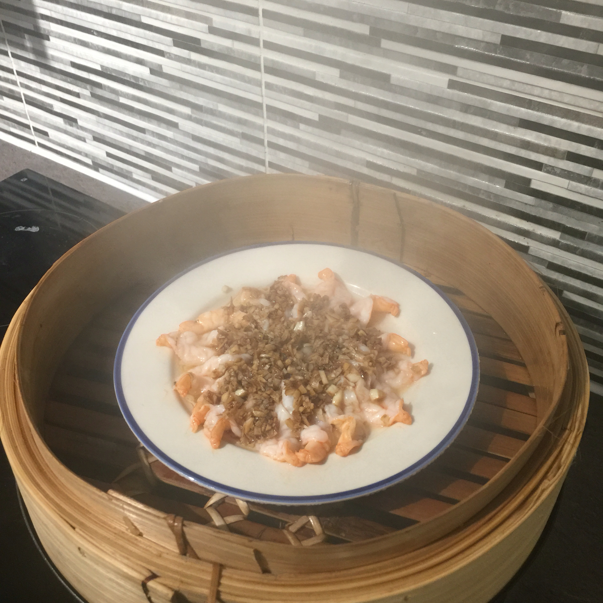 蒜蓉蒸虾