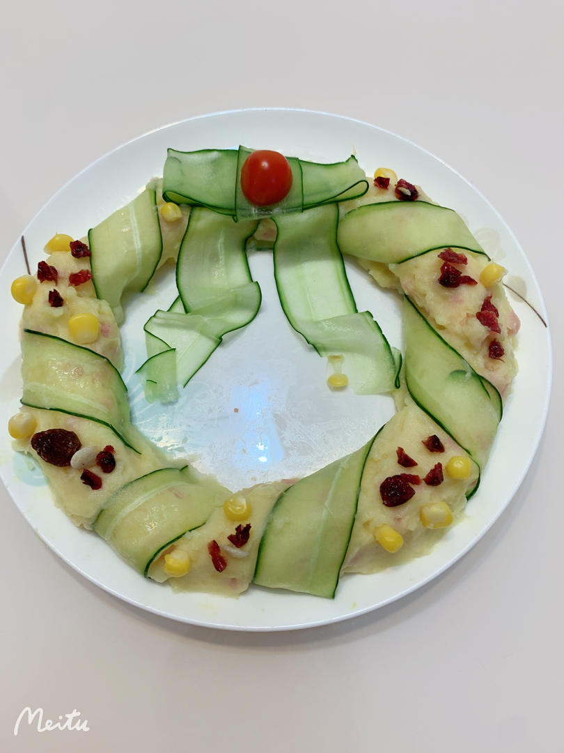 创意料理🔥圣诞花环土豆泥➡️有kfc的味道