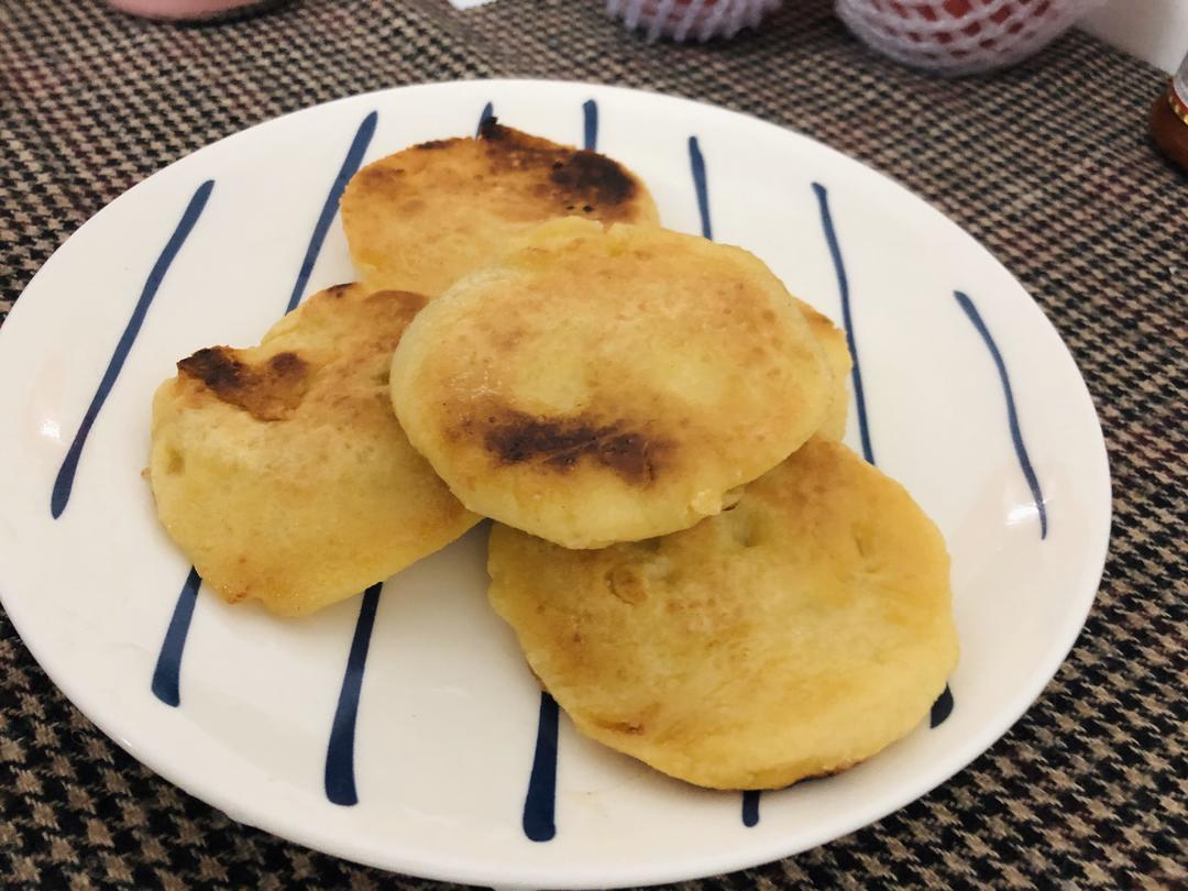 糯米鸡蛋饼的做法