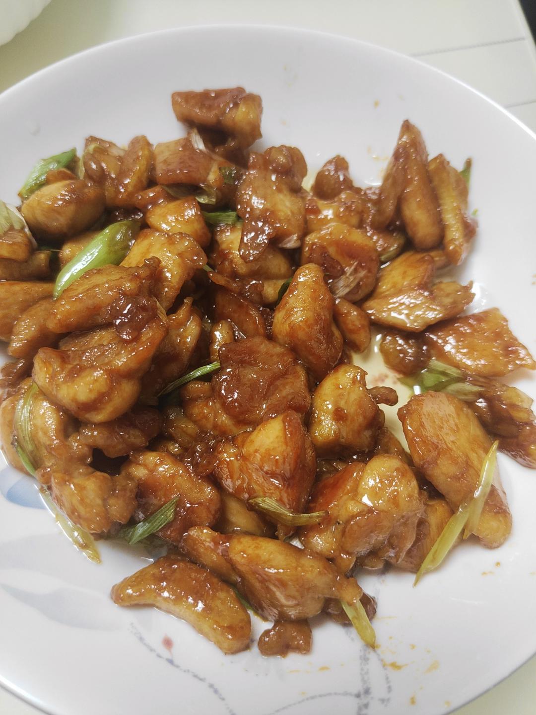 葱烧鸡腿