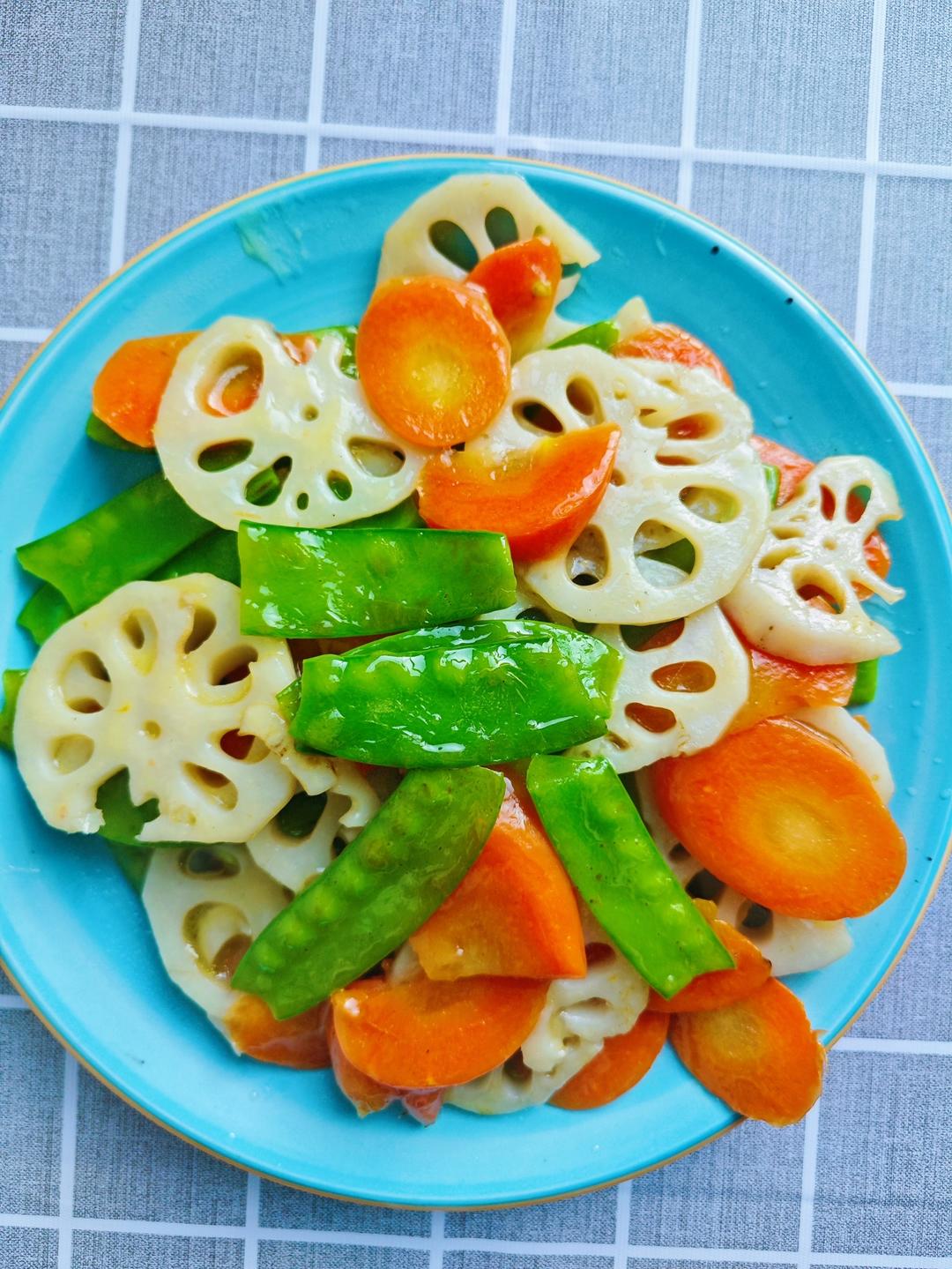 家常菜｜荷塘月色小炒，清脆爽口！