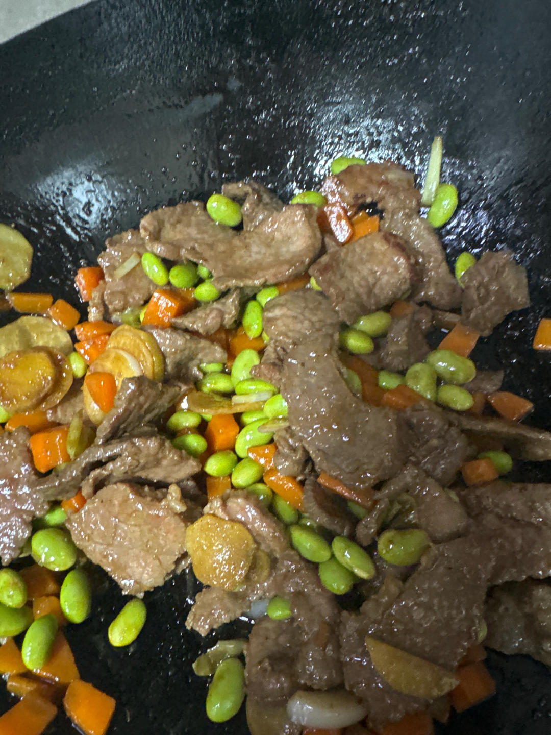 豌豆牛肉粒—快手、下饭菜
