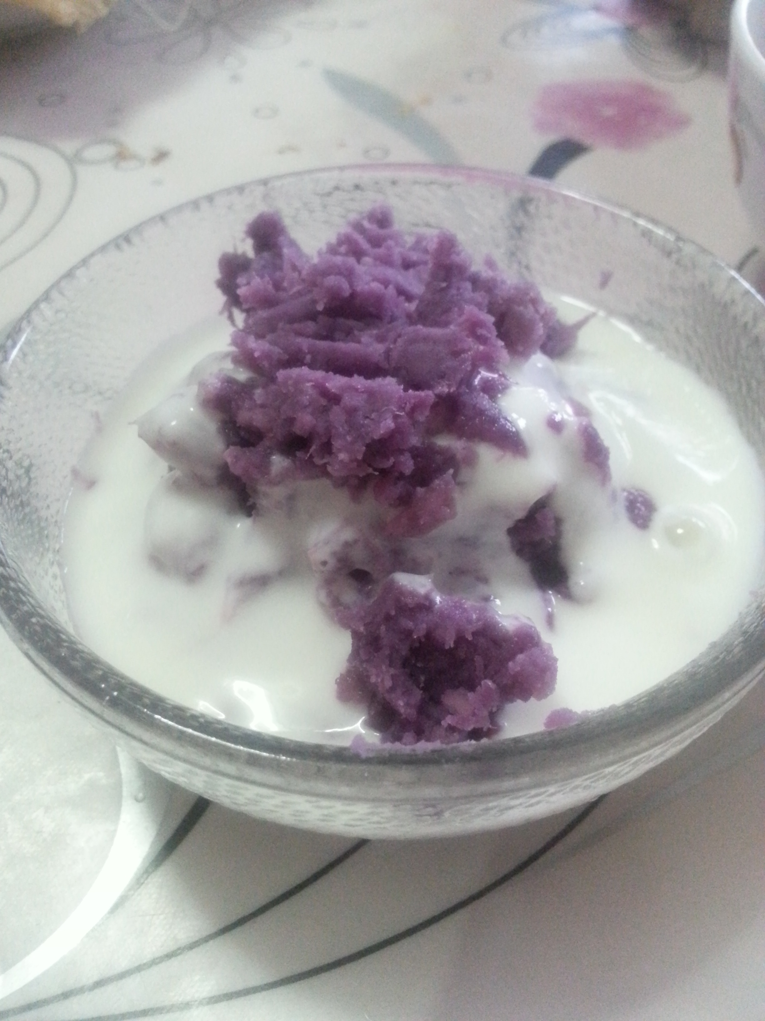 酸奶紫薯泥