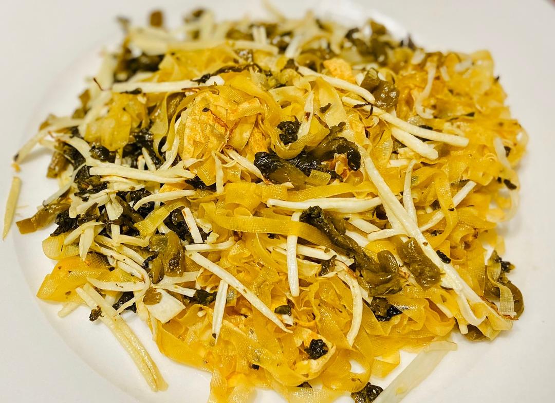咸菜百叶茭白丝的做法