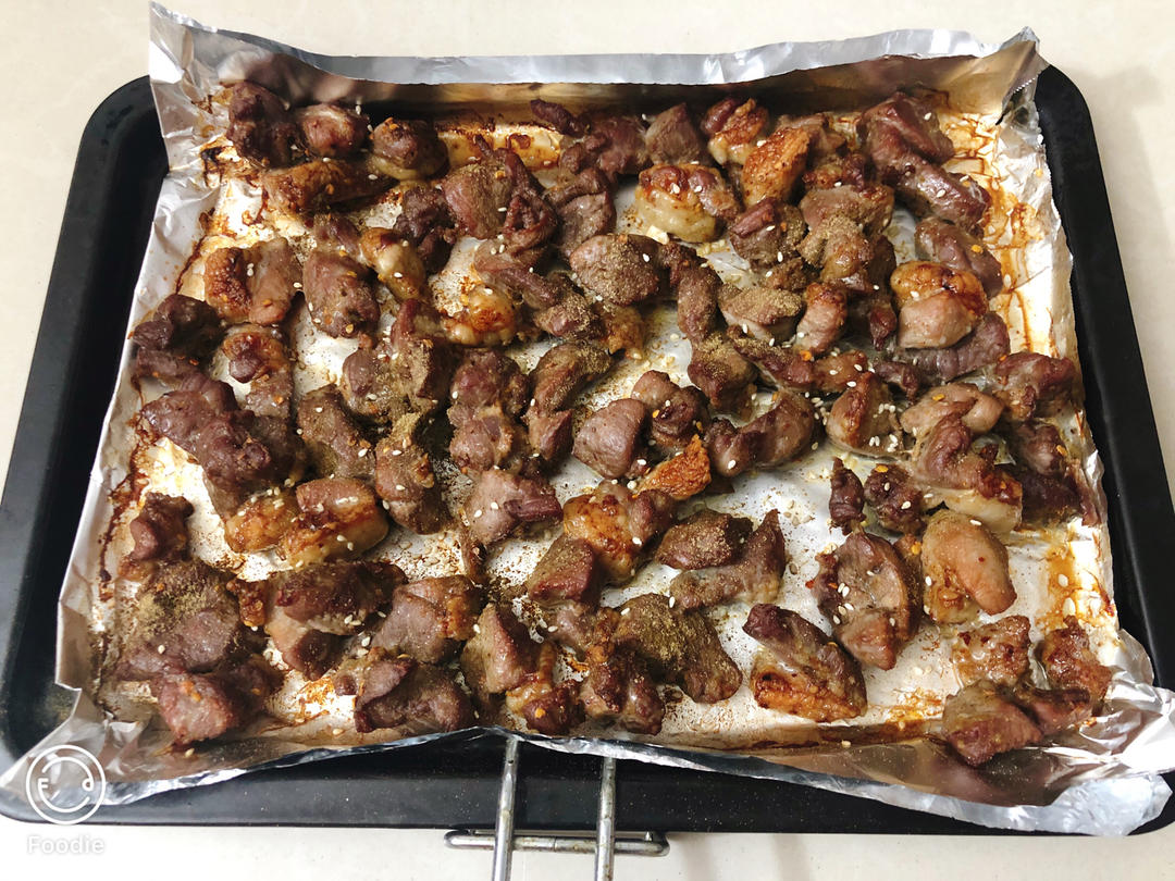 孜然羊肉粒（烤箱版羊肉串）