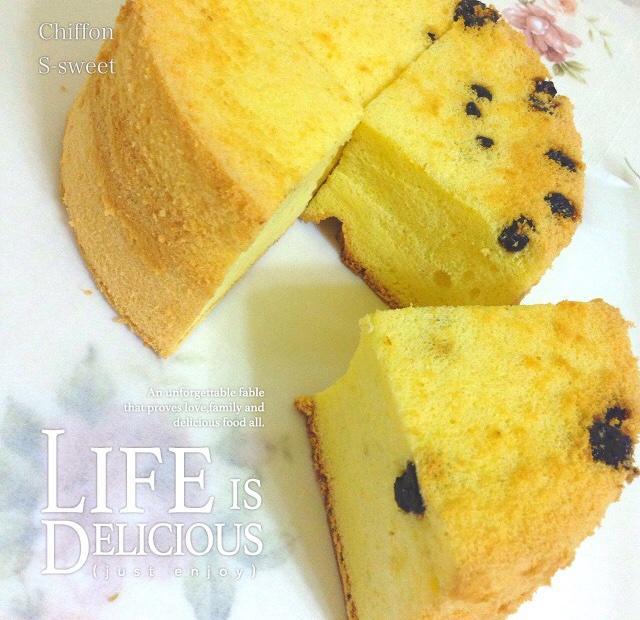 Almond blueberries chiffon cake的做法