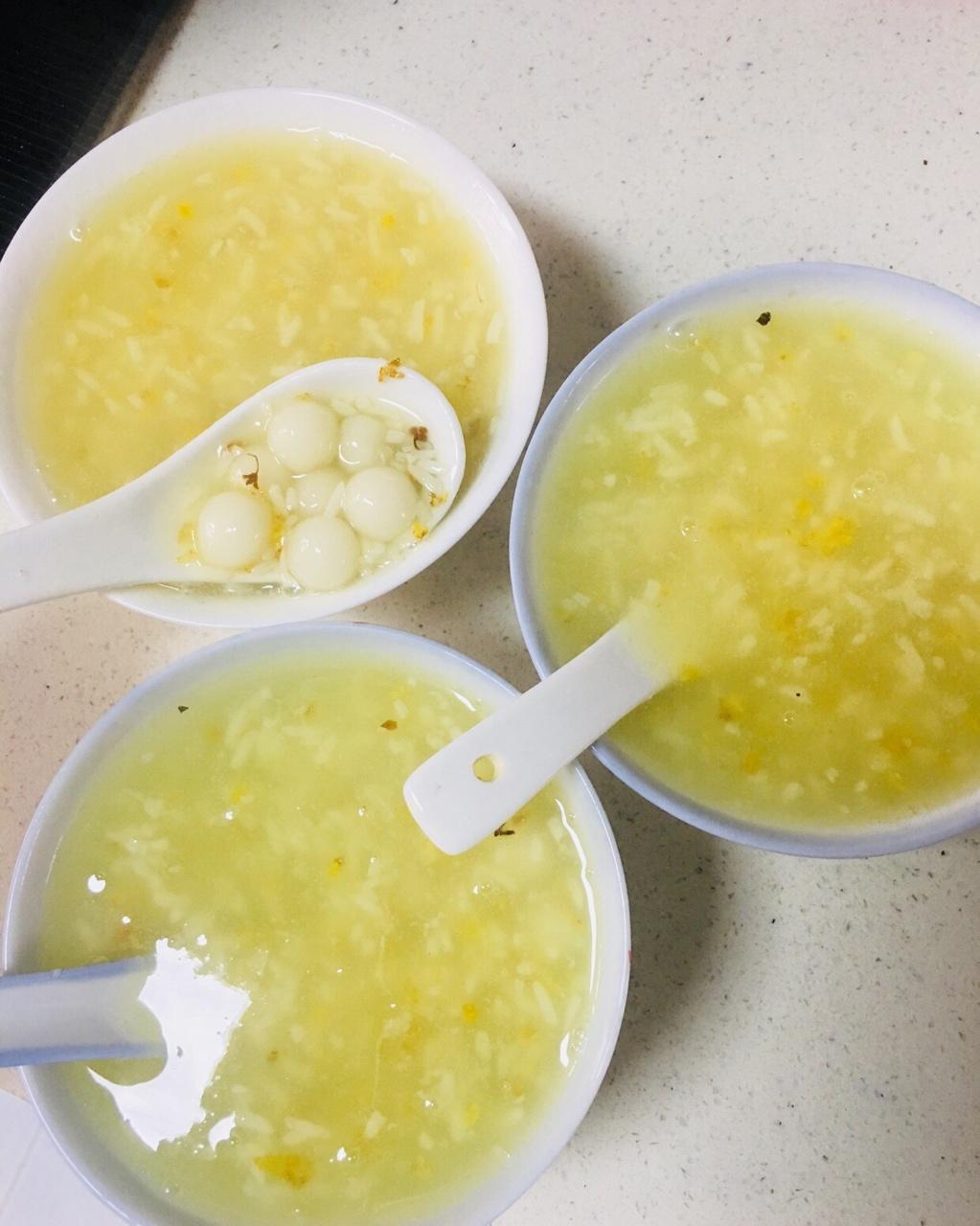 【桂花酒酿圆子】