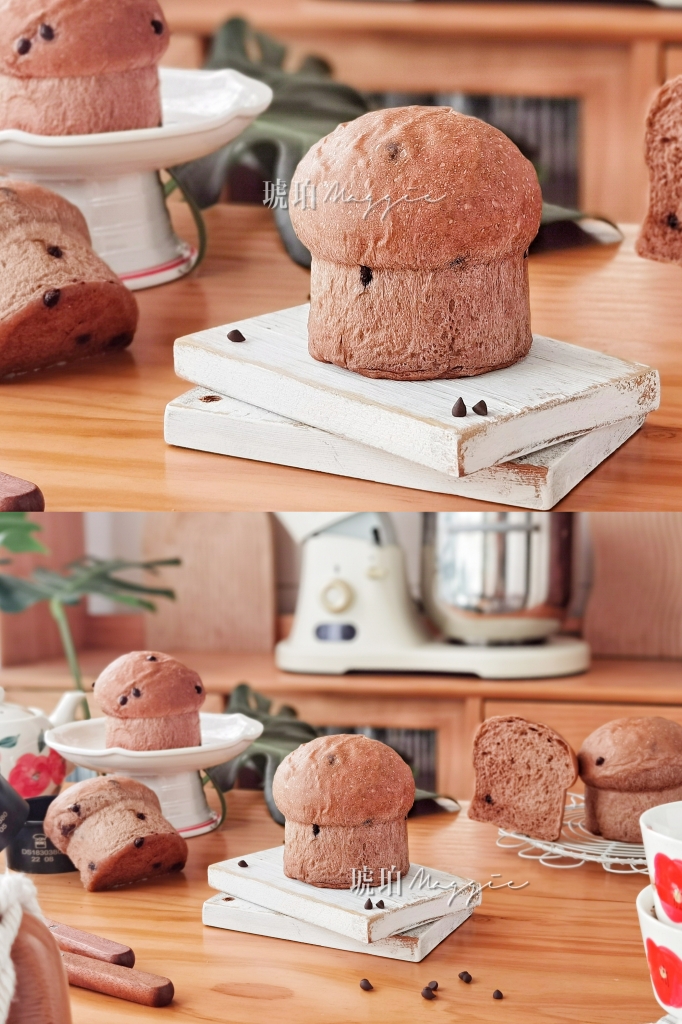 巧克力蘑菇头面包