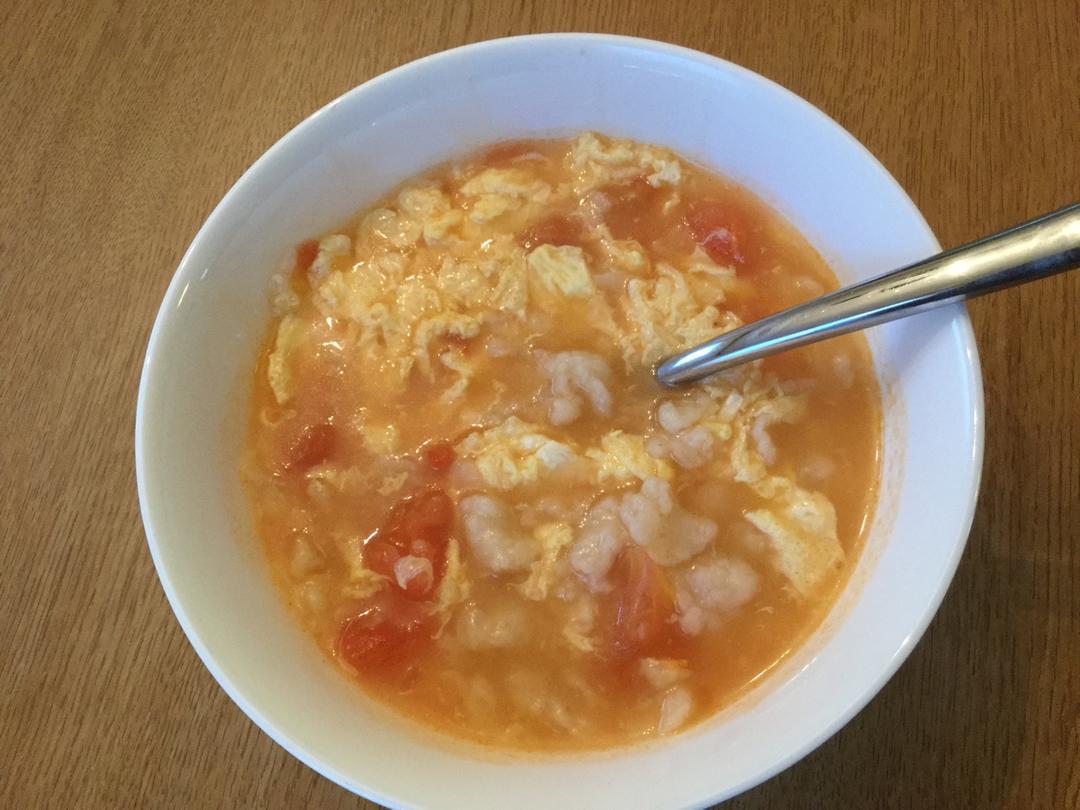 西红柿鸡蛋疙瘩汤