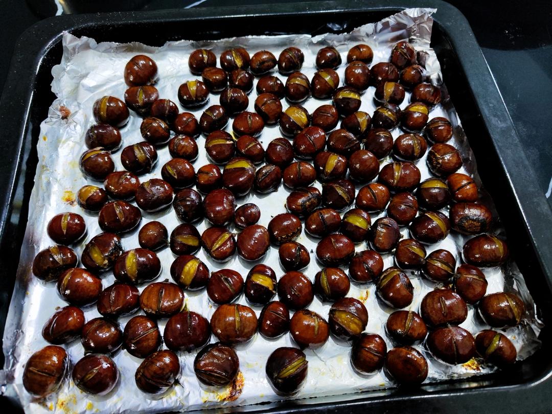 ‼️香甜软糯‼️轻松好剥㊙️烤箱版糖炒栗子