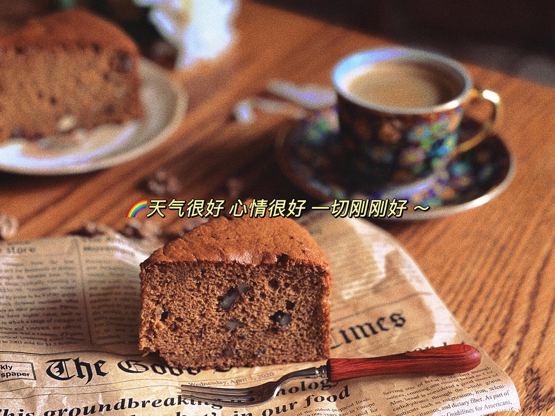 枣泥核桃蛋糕