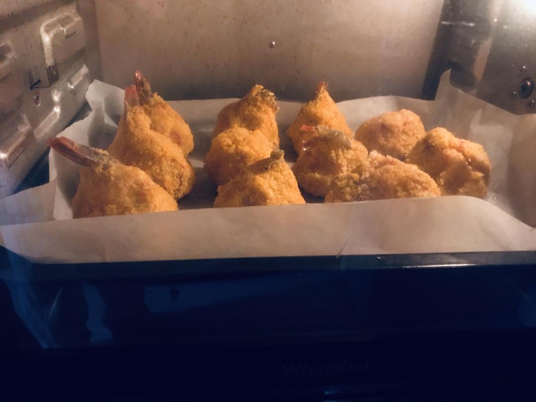 黄金土豆虾球—松下蒸烤箱SC300