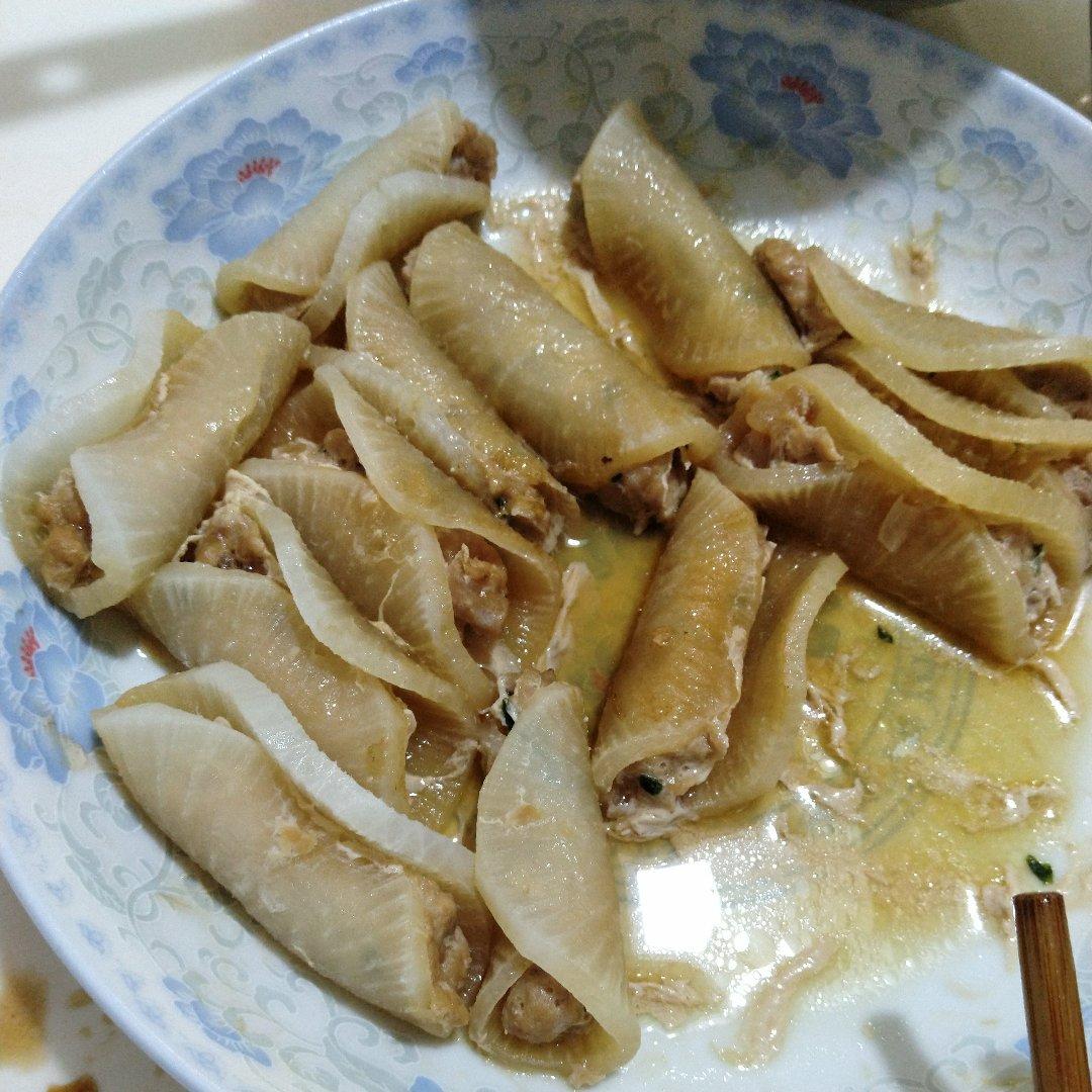 清蒸萝卜肉卷