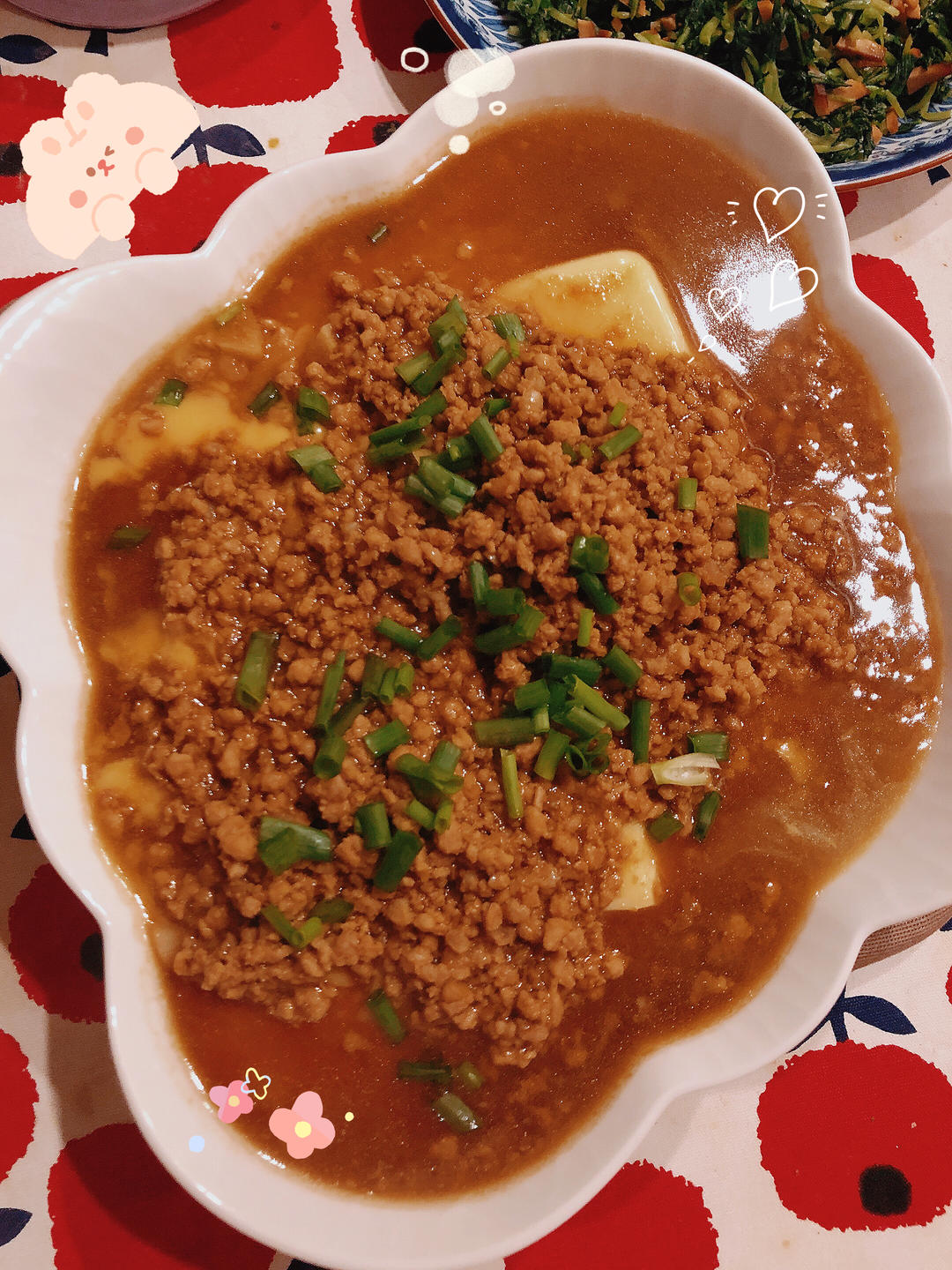 【豆腐肉末蒸蛋】非常嫩滑，小朋友也特喜欢