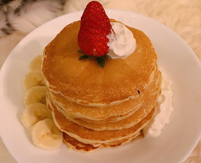 brunch pancake 懒人早午餐之枫糖浆松饼的做法