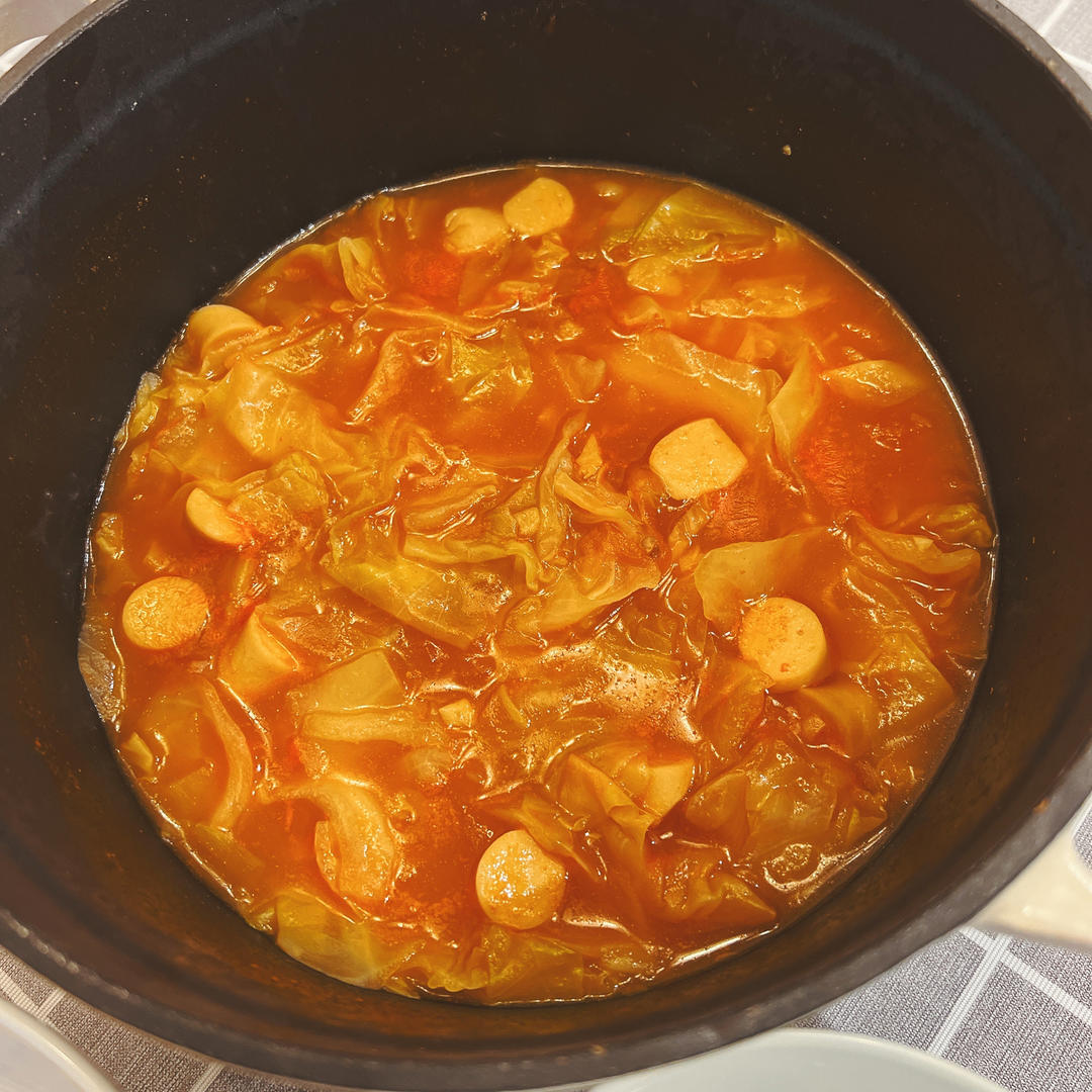 番茄卷心菜浓汤