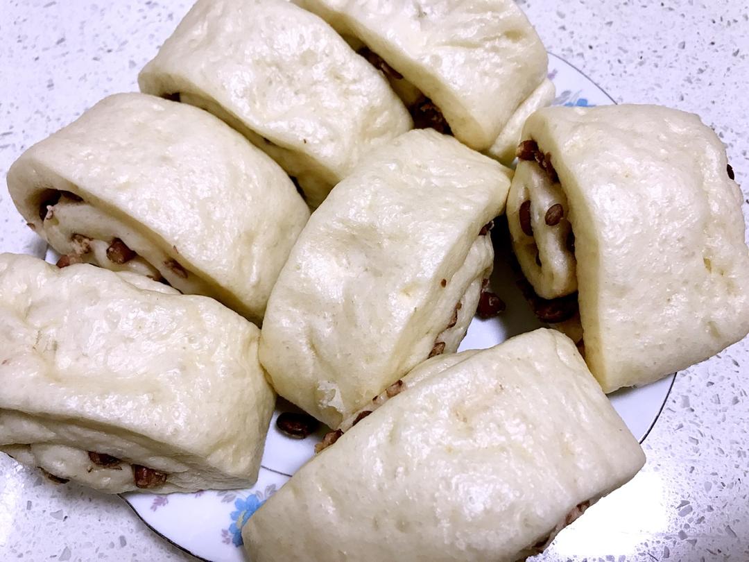 牛奶蜜豆馒头