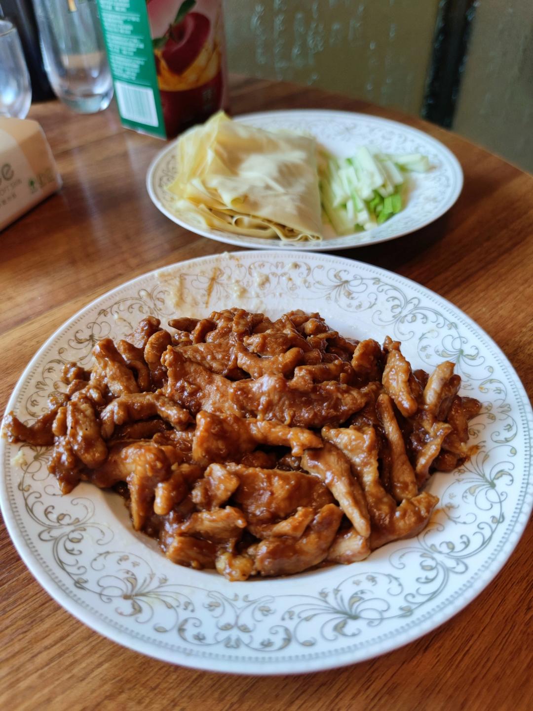 传统做法 京酱肉丝